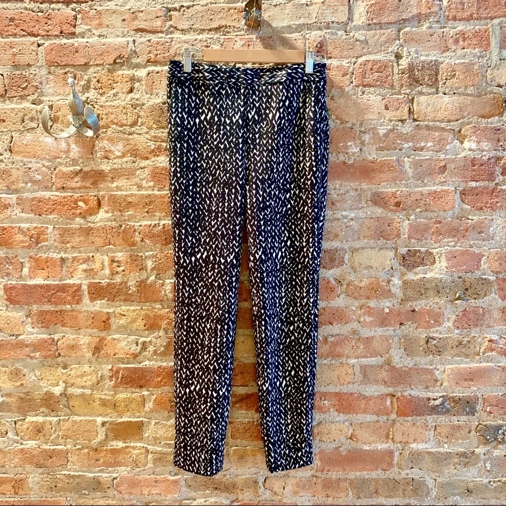 Express High Waisted Patterned Ankle Dress Pants